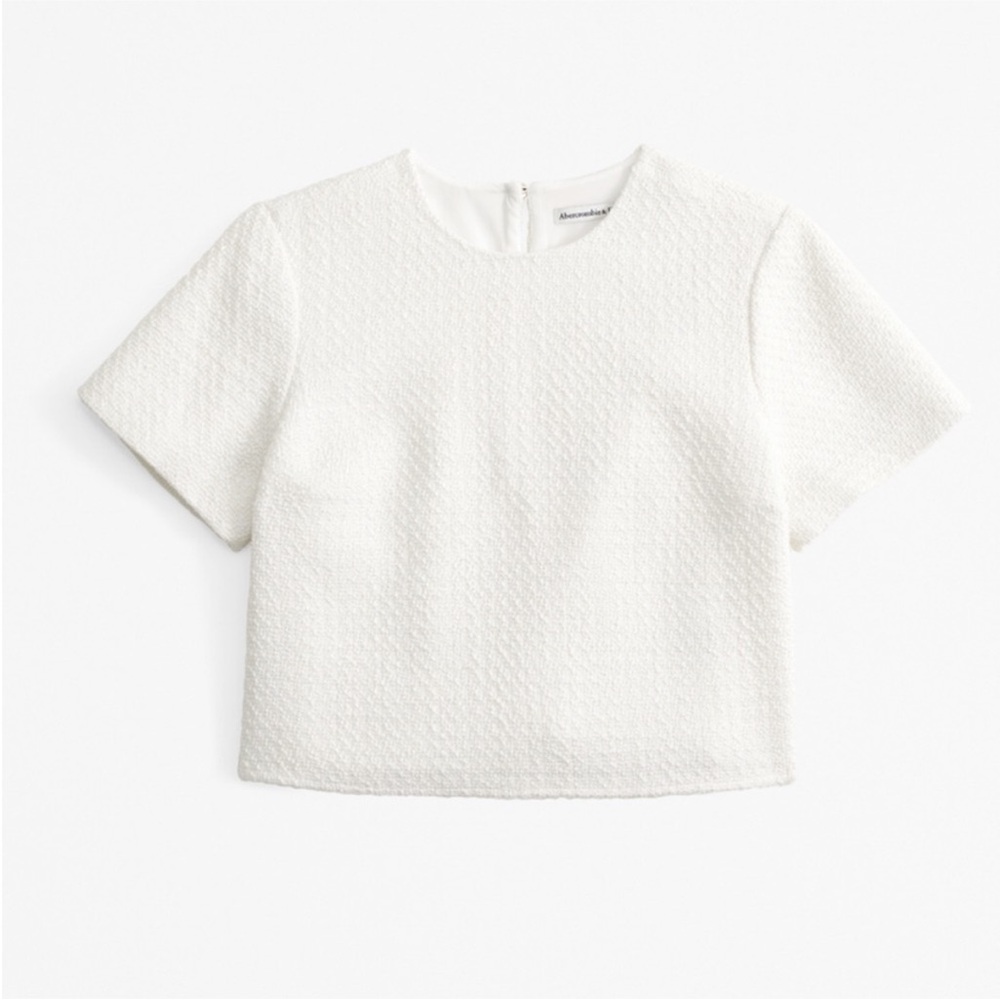 NWT Abercrombie Woven Tweed Top